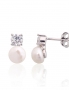 Silver stud earrings. Photo Nr. 1