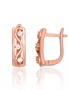 Silver earrings with english lock. Photo Nr. 1