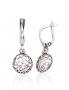 Silver earrings with english lock. Photo Nr. 1