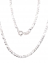 Silver chain Figaro 2,2 mm, diamond cut. Photo Nr. 1