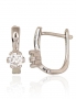 Silver earrings with english lock. Photo Nr. 1