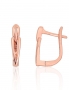 Silver earrings with english lock. Photo Nr. 1