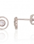 Silver stud earrings. Photo Nr. 1