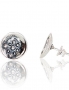 Silver stud earrings. Photo Nr. 1