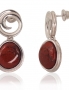 Silver stud earrings. Photo Nr. 1