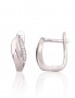 Silver earrings with english lock. Photo Nr. 1