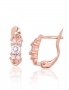 Silver earrings with english lock. Photo Nr. 1