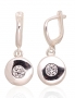 Silver earrings with english lock. Photo Nr. 1