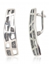 Silver earrings with english lock. Photo Nr. 1