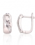 Silver earrings with english lock. Photo Nr. 1
