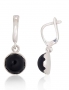 Silver earrings with english lock. Photo Nr. 1