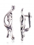Silver earrings with english lock. Photo Nr. 1