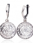 Silver earrings with english lock. Photo Nr. 1