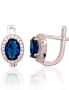 Silver earrings with english lock. Photo Nr. 1