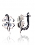 Silver earrings with english lock. Photo Nr. 1
