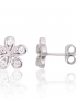 Silver stud earrings. Photo Nr. 1