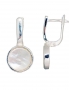 Silver earrings with english lock. Photo Nr. 1