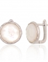 Silver earrings with english lock. Photo Nr. 1