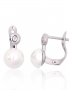 Silver earrings with english lock. Photo Nr. 1