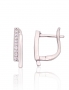 Silver earrings with english lock. Photo Nr. 1