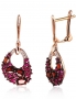 Gold earrings with english lock. Photo Nr. 1