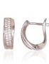 Silver earrings with english lock. Photo Nr. 1