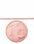 Gold chain Curb 1 mm, diamond cut. Photo Nr. 3