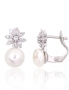 Silver earrings with english lock. Photo Nr. 1