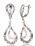Silver earrings with english lock. Photo Nr. 1