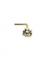 Gold piercing for nose. Photo Nr. 1