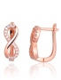 Silver earrings with english lock. Photo Nr. 1