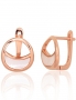 Silver earrings with english lock. Photo Nr. 1