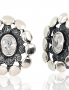 Silver earrings with english lock. Photo Nr. 1
