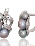 Silver earrings with english lock. Photo Nr. 1