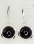 Silver earrings with english lock. Photo Nr. 1