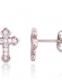 Silver stud earrings. Photo Nr. 1
