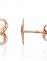 Gold classic studs earrings. Photo Nr. 1