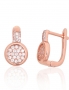Silver earrings with english lock. Photo Nr. 1