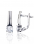 Silver earrings with english lock. Photo Nr. 1