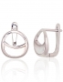 Silver earrings with english lock. Photo Nr. 1