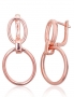 Silver earrings with english lock. Photo Nr. 1