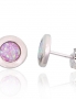 Silver stud earrings. Photo Nr. 1
