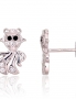 Silver stud earrings. Photo Nr. 1