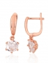Silver earrings with english lock. Photo Nr. 1