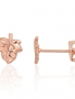 Gold classic studs earrings. Photo Nr. 1