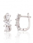 Silver earrings with english lock. Photo Nr. 1