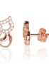 Silver stud earrings. Photo Nr. 1