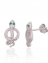 Silver stud earrings. Photo Nr. 1
