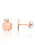 Gold classic studs earrings. Photo Nr. 1