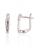 Silver earrings with english lock. Photo Nr. 1